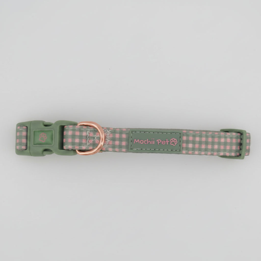 Picnic Gingham Dog Collar